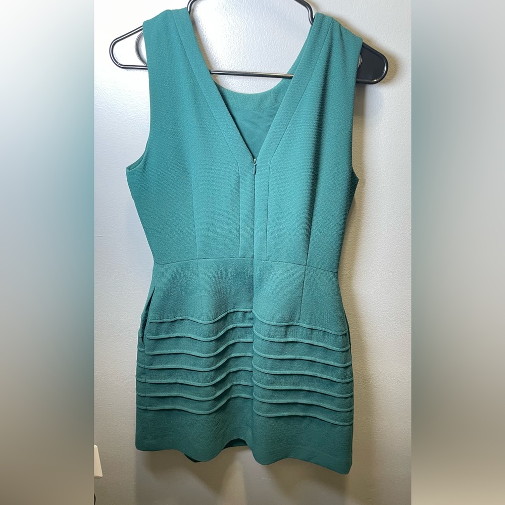 Madewell Women's Midnight Dress Spruce Teal A-Line Size 4 - Picture 3 of 5